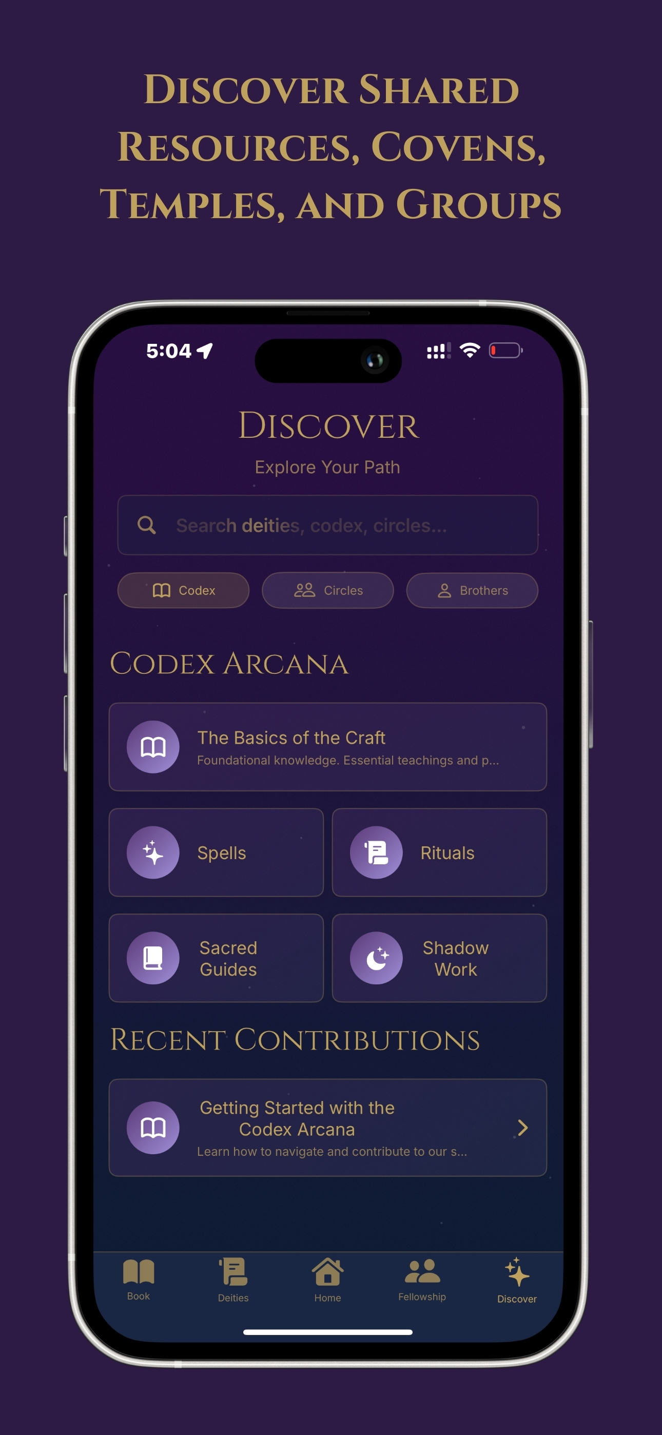 Discover - Resources and Groups