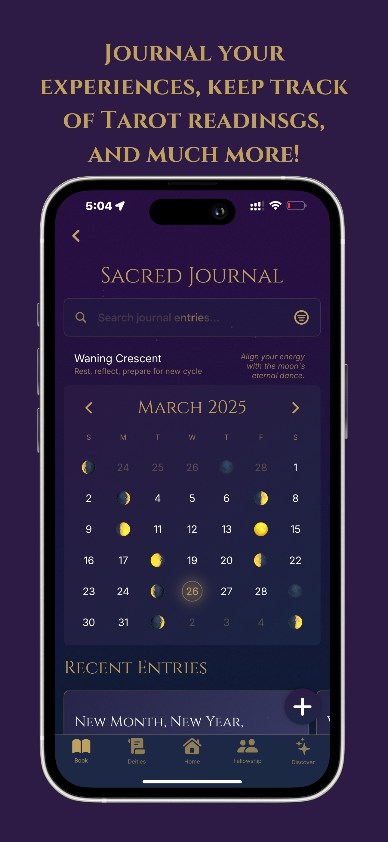 Sacred Journal - Track Tarot Readings